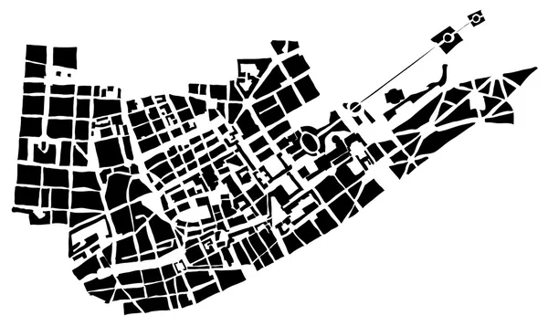 Şehir haritası Stok Fotoğraf