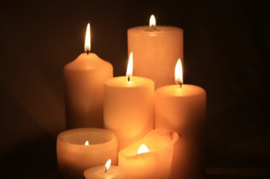 Group of candles clipart