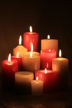 Group of candles clipart