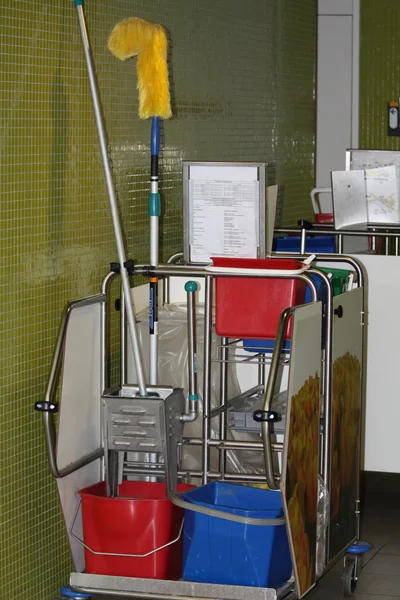 stock image Professional cleaning trolley