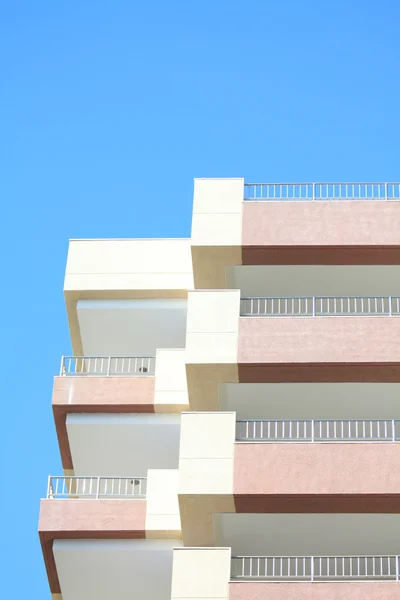 Detalhe de um prédio de apartamentos — Fotografia de Stock