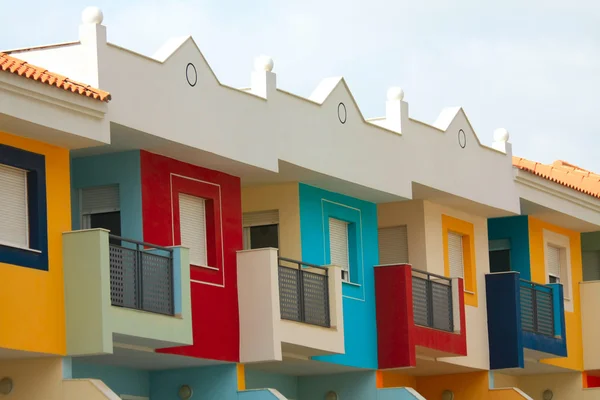Gekleurde huizen — Stockfoto