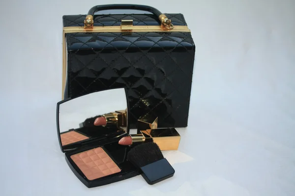 Make up och handväska — Stockfoto