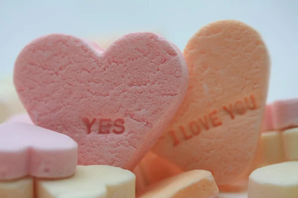 Sì, amo voi cuori di San Valentino. — Foto Stock