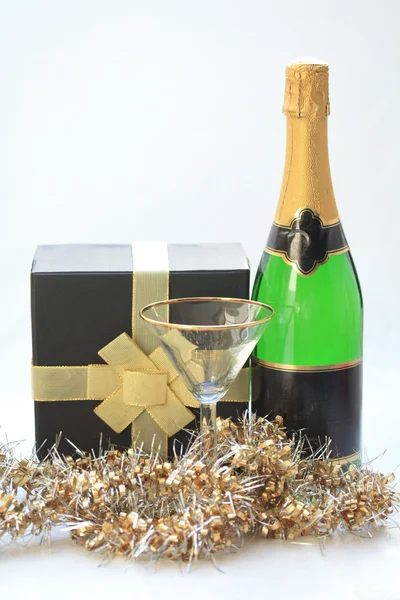 Regalo de champán — Foto de Stock
