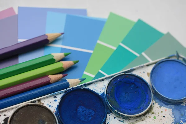 Collection of color samples — Stock Photo, Image