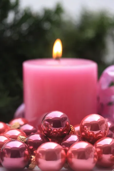 Roze Kerstmis — Stockfoto