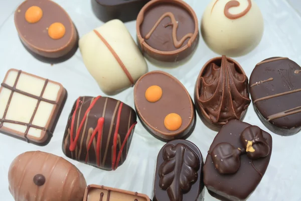 Chocolates de lujo Bélgica — Foto de Stock