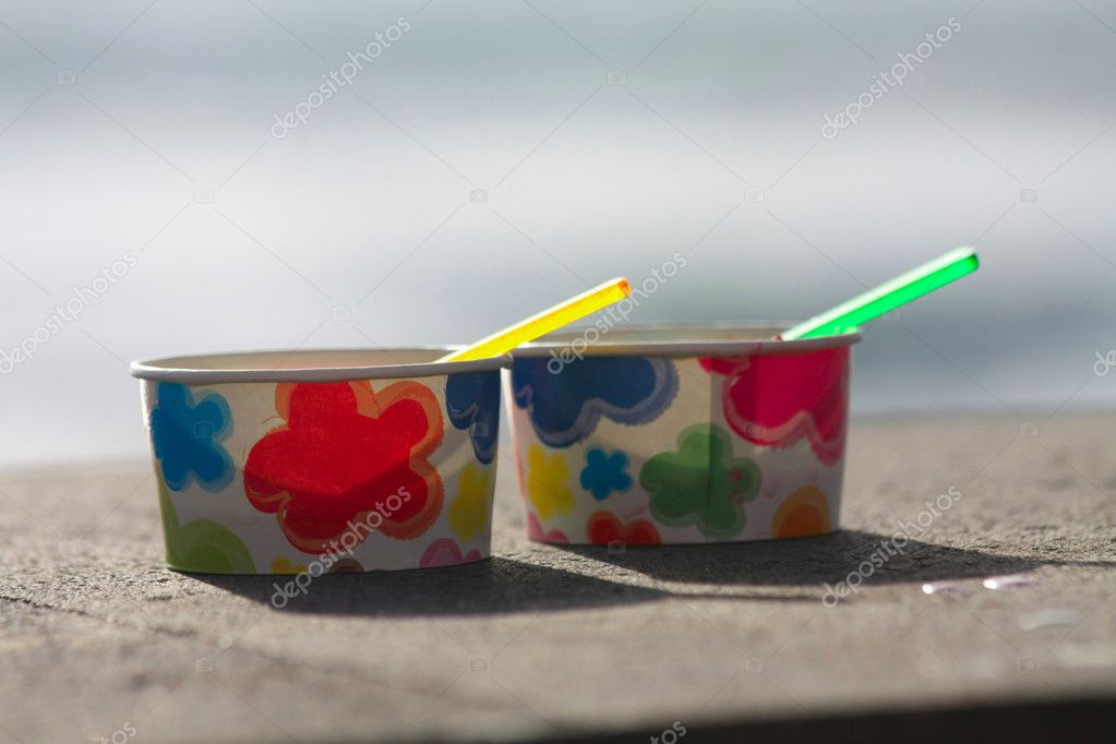 Empty ice cream cups Stock Photo by ©portosabbia 1696439