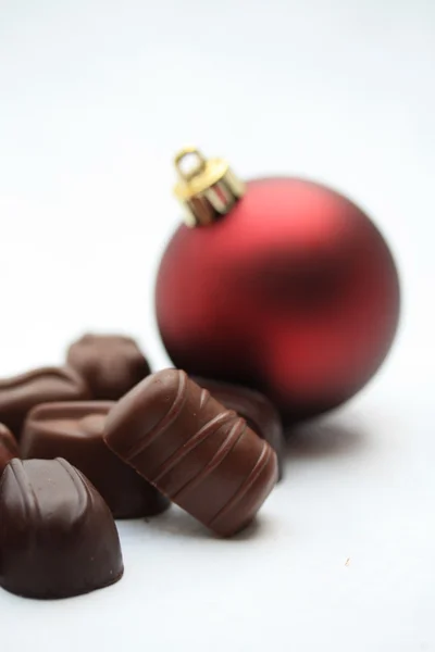 Ornement de Noël avec chocolats — Photo