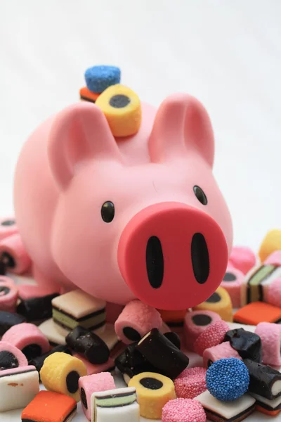 Candy okozhat túlsúly — Stock Fotó