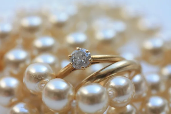 Snubní prsteny — Stock fotografie