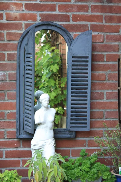 Garden furniture - mirror — Stock Photo, Image