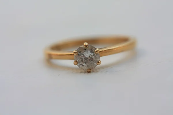 Diamant förlovningsring — Stockfoto