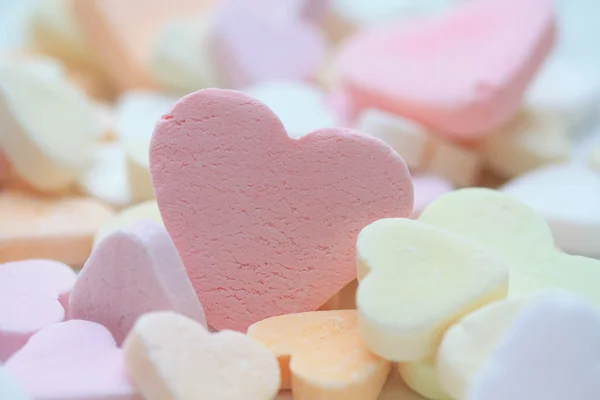 ピンクのバレンタイン ・ キャンディー心 — ストック写真