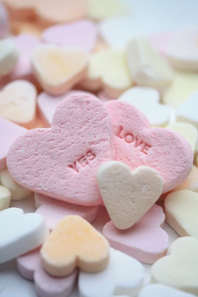 バレンタイン ハートのキャンディ — ストック写真