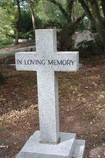 사랑 하는 메모리에 무덤 장식- — 스톡 사진