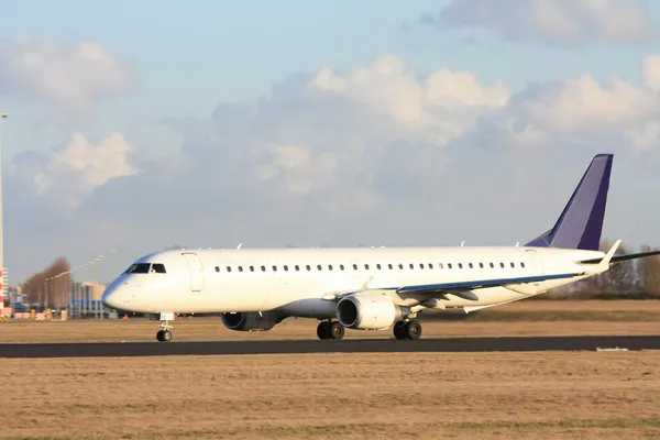 stock image Middle size plane on the runway