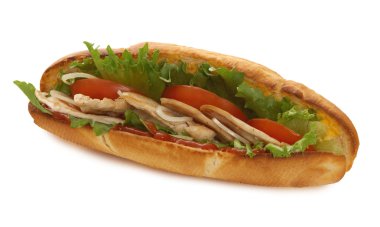 Turkey breast sadwich clipart