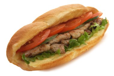 Meat sadwich clipart