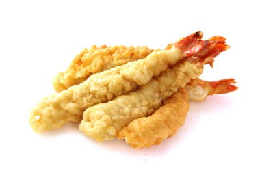 Fried shrimps tempura clipart
