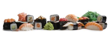 Japanese mix sushi clipart