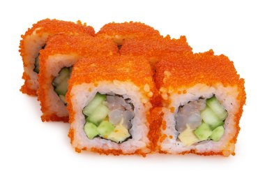 Japanese roll with crab clipart