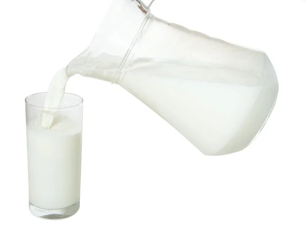 Mleko z dzbanek — Zdjęcie stockowe