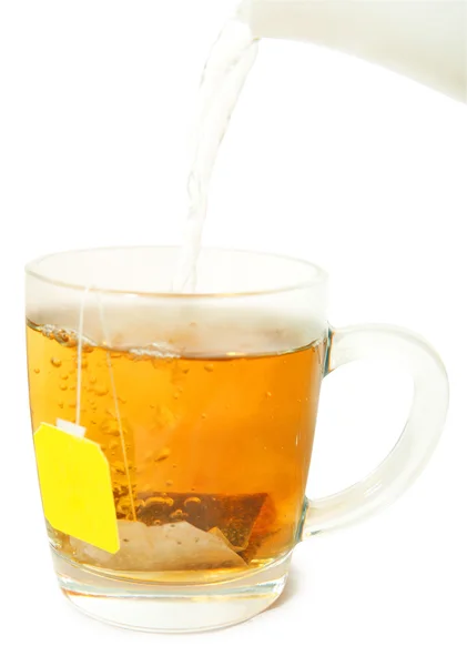 Cup of tea with teabag — Stock Photo, Image