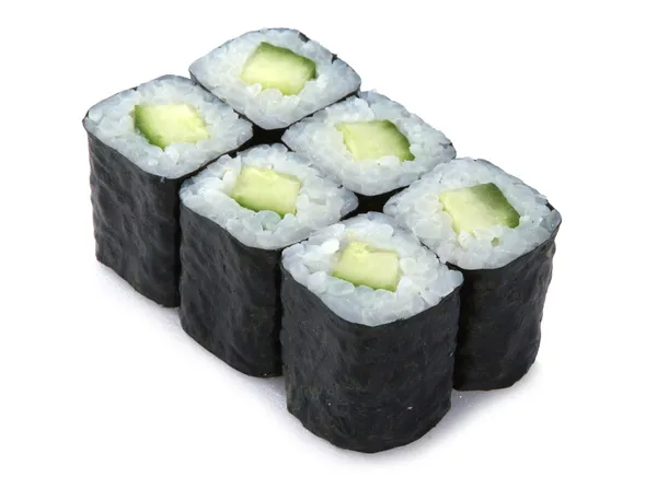 Japon rulo salatalık ile — Stok fotoğraf