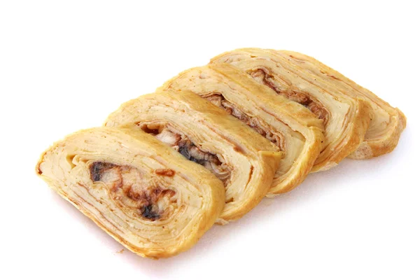 Japanese roll with omelet — Stock Photo, Image