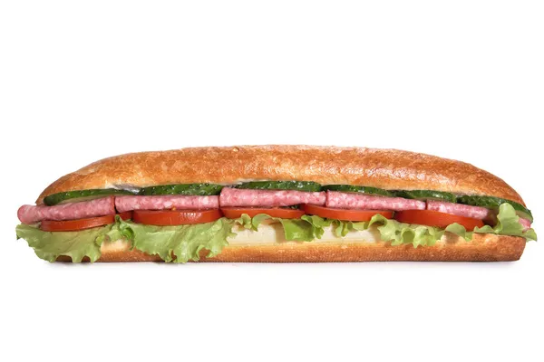 Ham sub sandwich — Stock Photo, Image