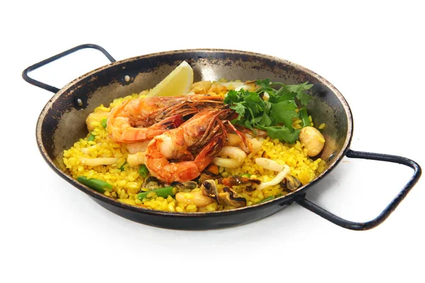Paella rice pilaf — Stock Photo, Image