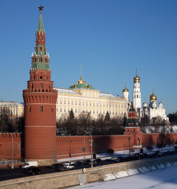 Moskova Kremlin kışın