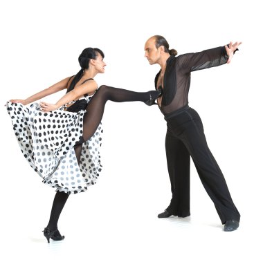 Çift dansçılar latina stili