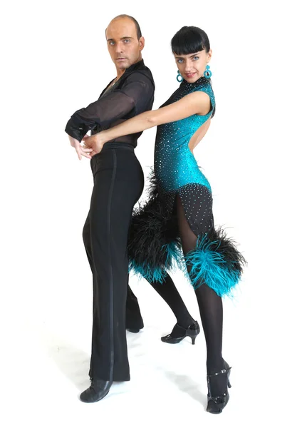 Pár táncos latina stílusa — Stock Fotó