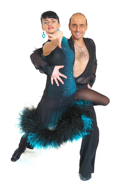 Casal dançarinos estilo latina — Fotografia de Stock