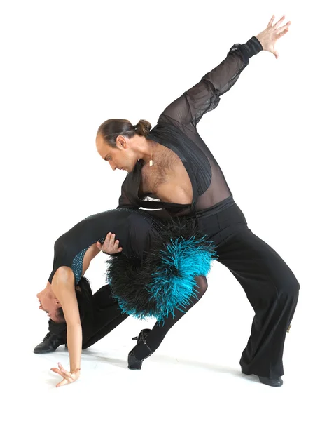 Çift dansçılar latina stili — Stok fotoğraf