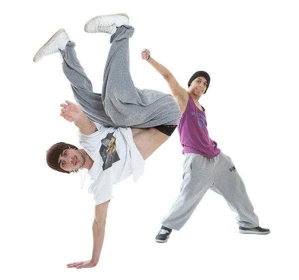 Two hip hop dancers — Stock Photo, Image