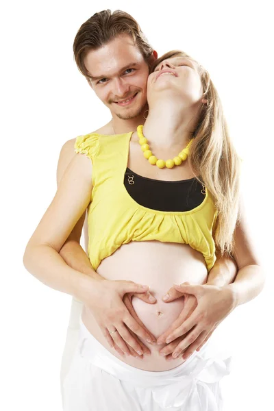 Paar zwangerschap — Stockfoto