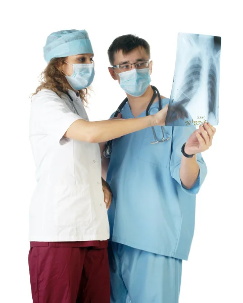 Cerrah ve doktor — Stok fotoğraf