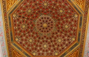 Ceiling in the Alcazar, Seville. clipart