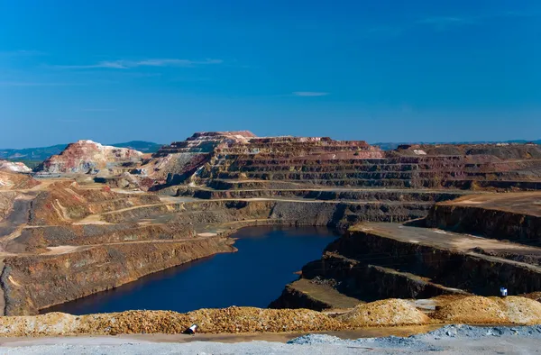 Rio tinto mijnbouw gebied in Andalusië. — Stockfoto