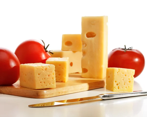 Tomatoes with cheese — Stock Photo, Image