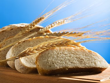 Fresh wheat bread clipart