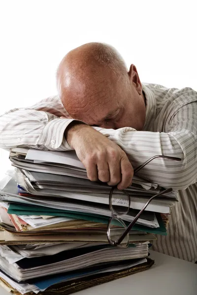 Tired accountant — Stock Photo, Image