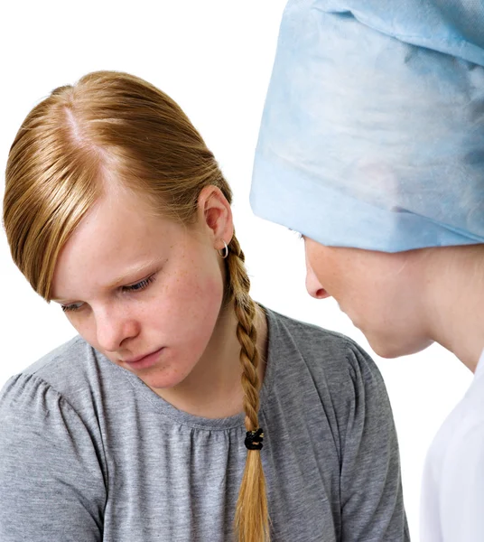 Unhappy young patient — Stock Photo, Image