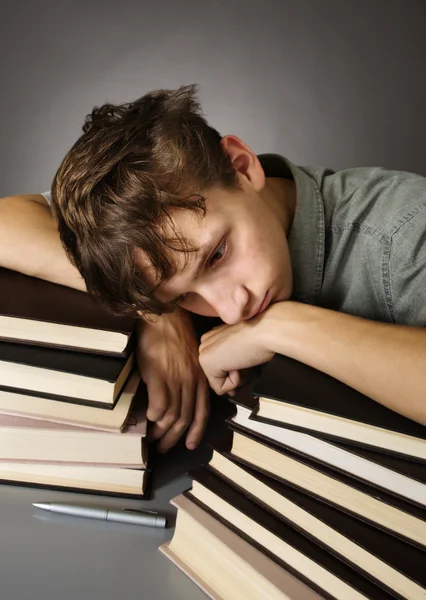 Tired teenage boy — Stock Photo, Image