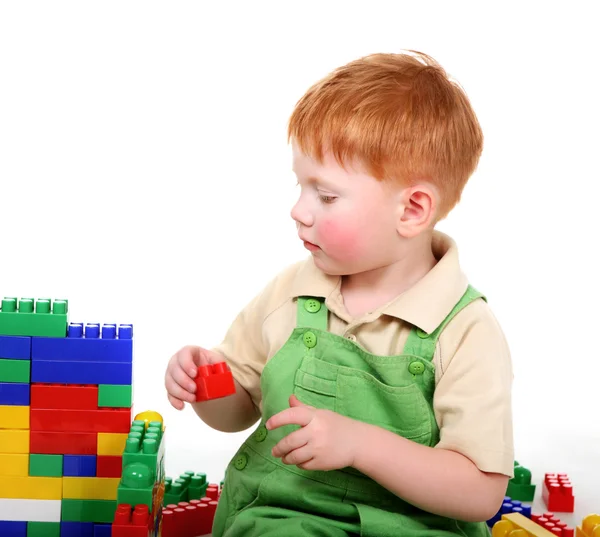 Kid with cubes — Stock Photo, Image