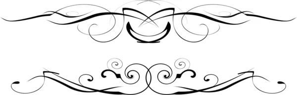 Vecteur noir et blanc orné — Image vectorielle